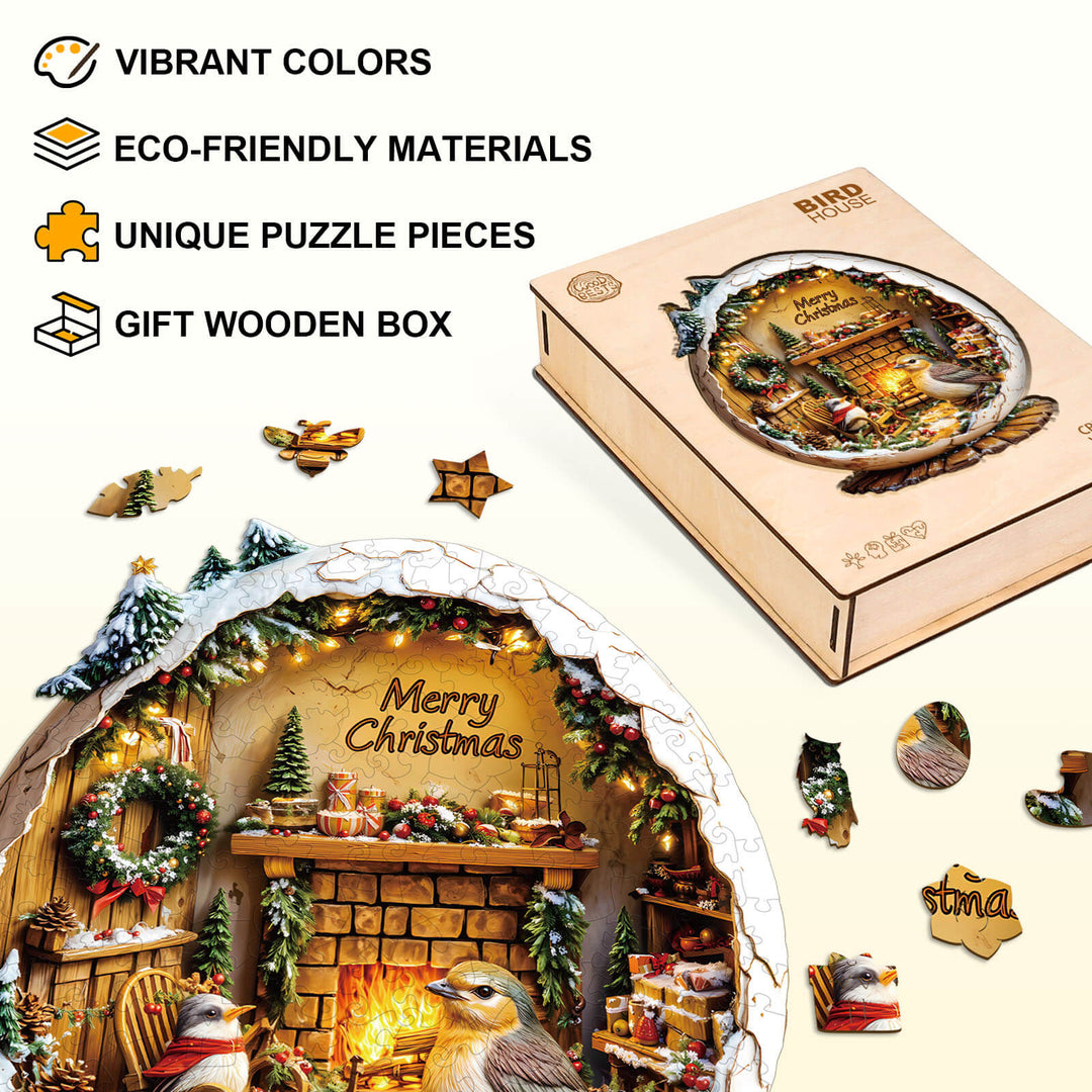 Bird House Wooden Jigsaw Puzzle