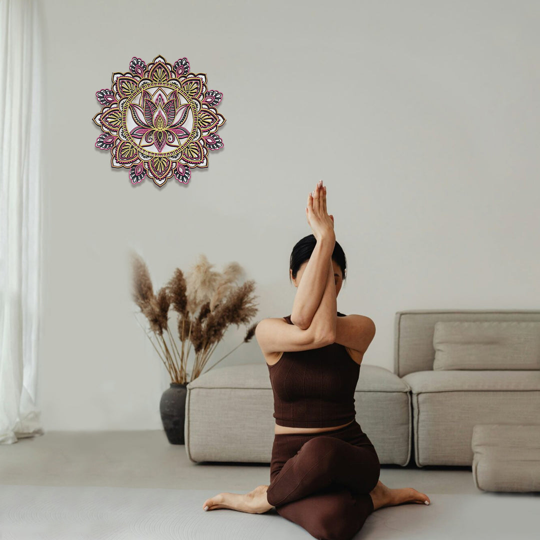 Wooden Mandala Atmosphere Light-Mystic Glow