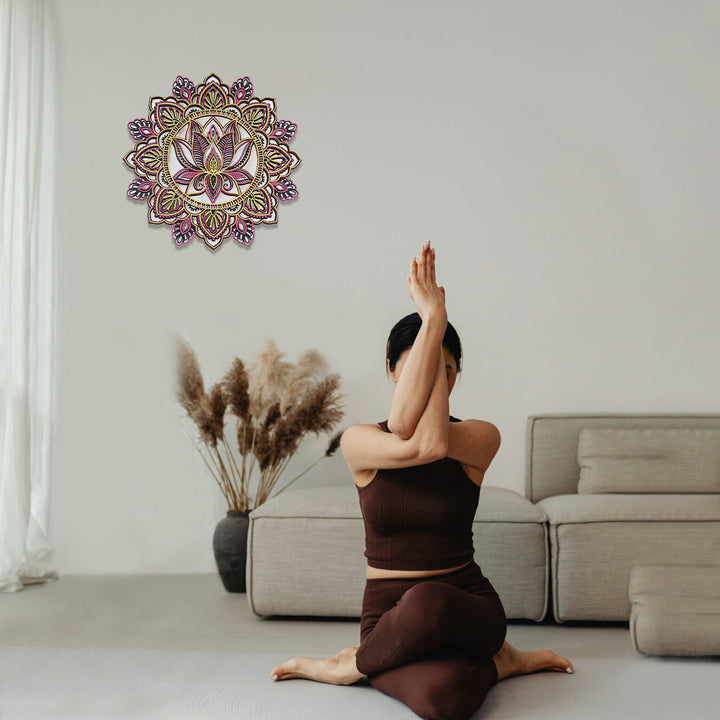 Wooden Mandala Atmosphere Light-Mystic Glow