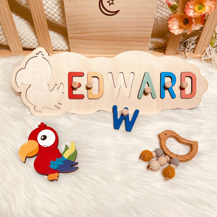 Personalized Baby Name Puzzle And Animal Puzzle