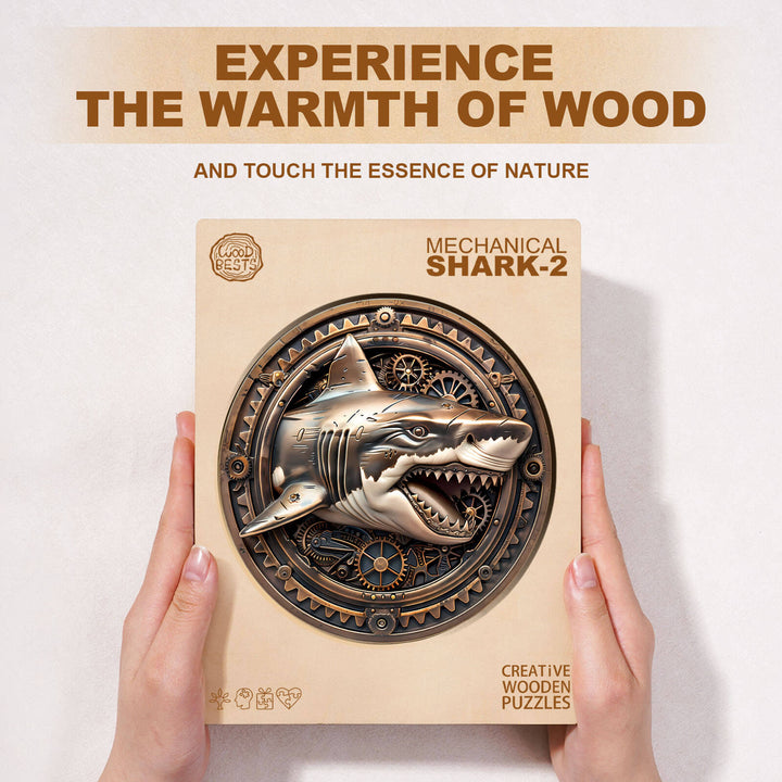 Mechanical Shark-2 Wooden Jigsaw Puzzle