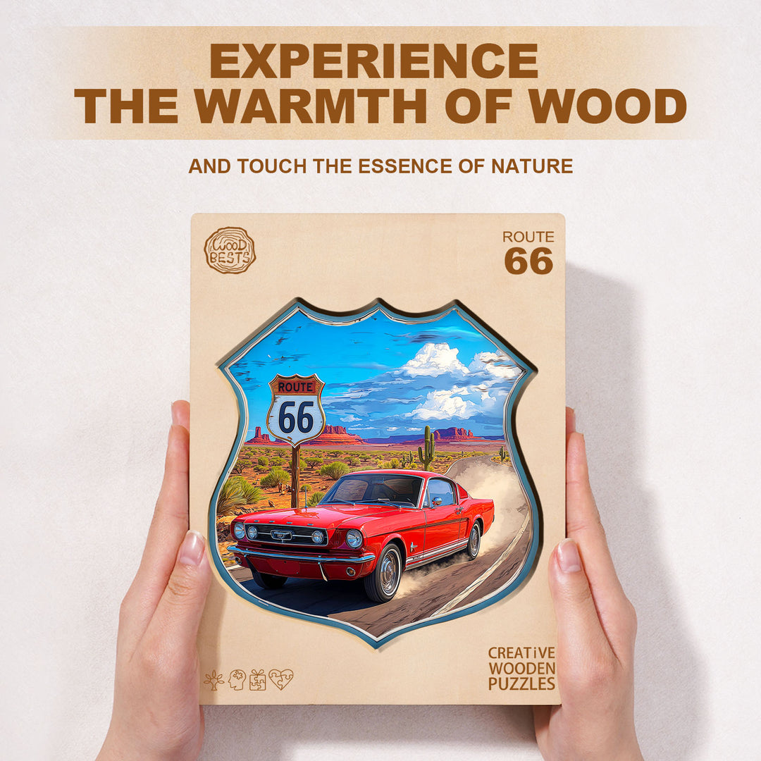 Route 66 Wooden Jigsaw Puzzle