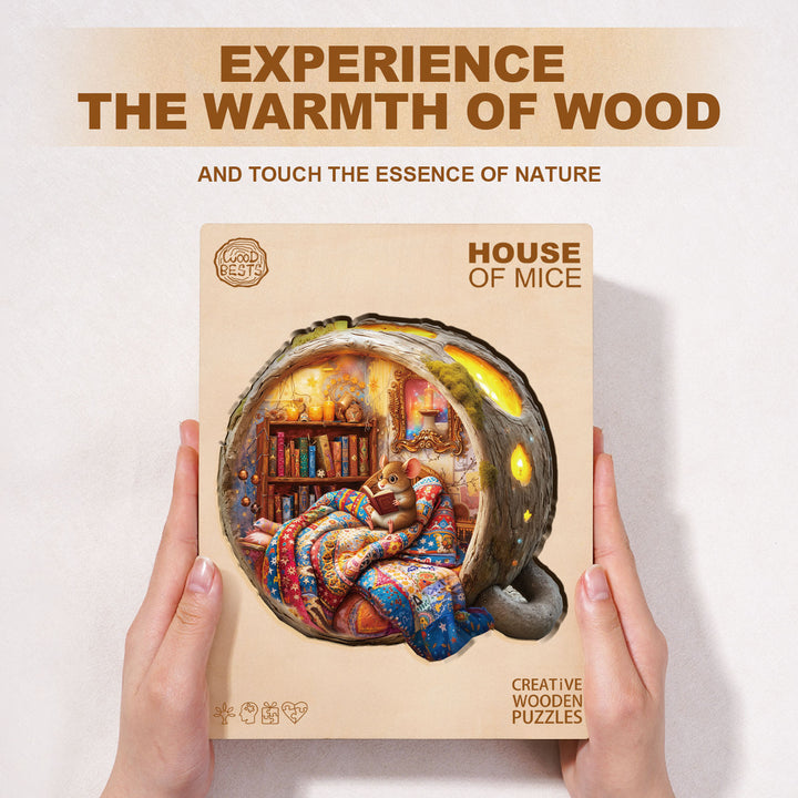 House of Mice Wooden Jigsaw Puzzle