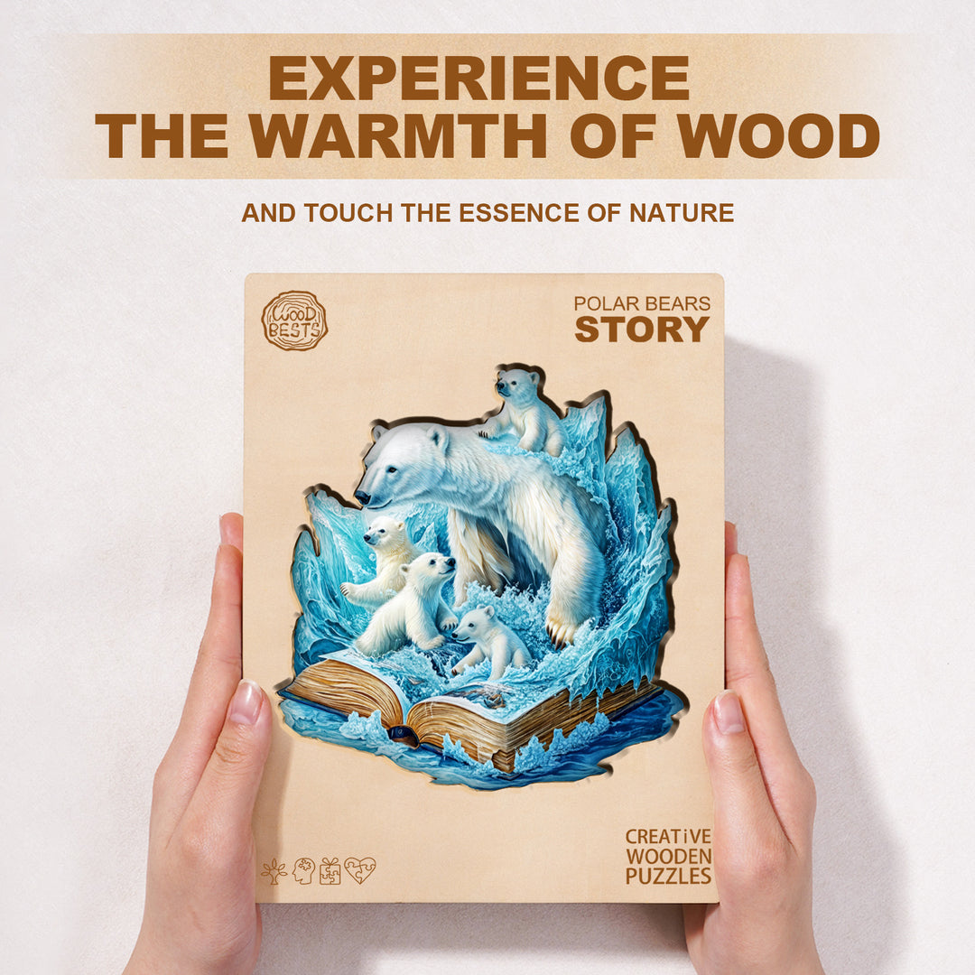 Polar Bears Story Wooden Jigsaw Puzzle