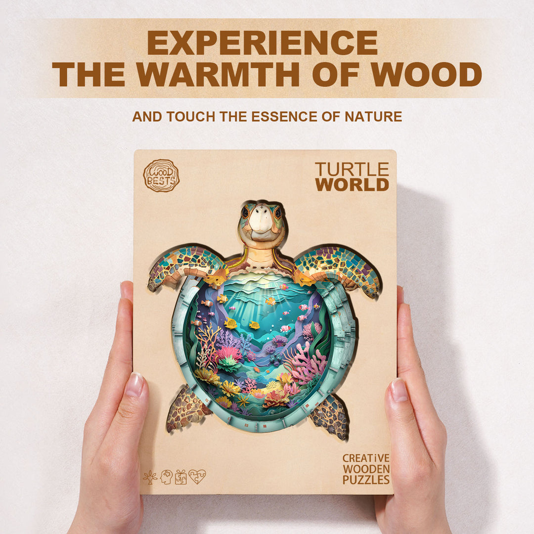 Turtle World Wooden Jigsaw Puzzle