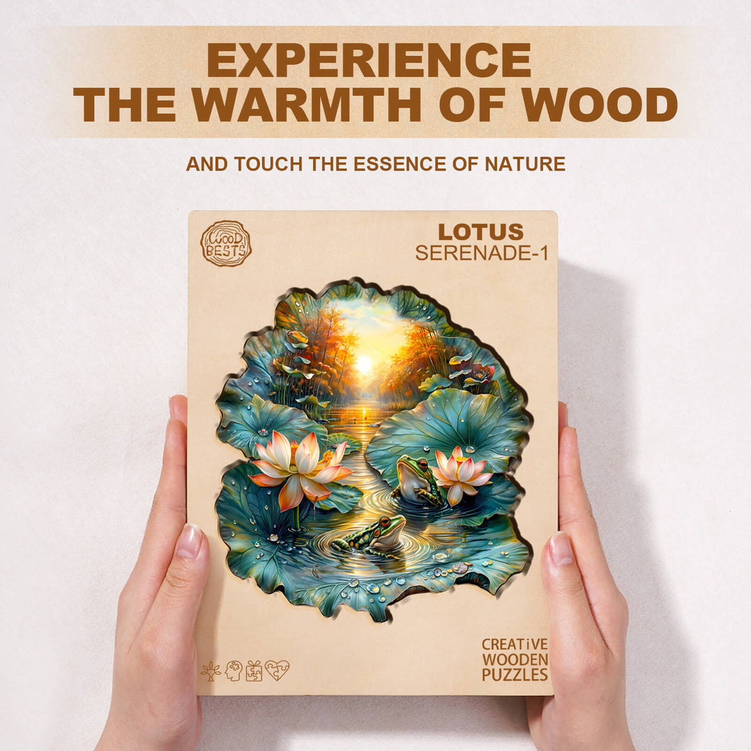 Lotus Serenade-1 Wooden Jigsaw Puzzle