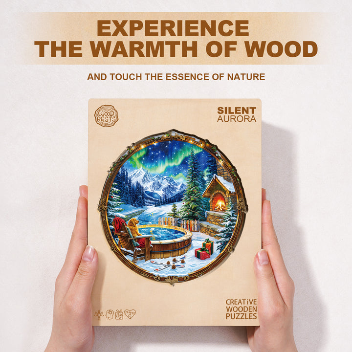 Silent Aurora Wooden Jigsaw Puzzle
