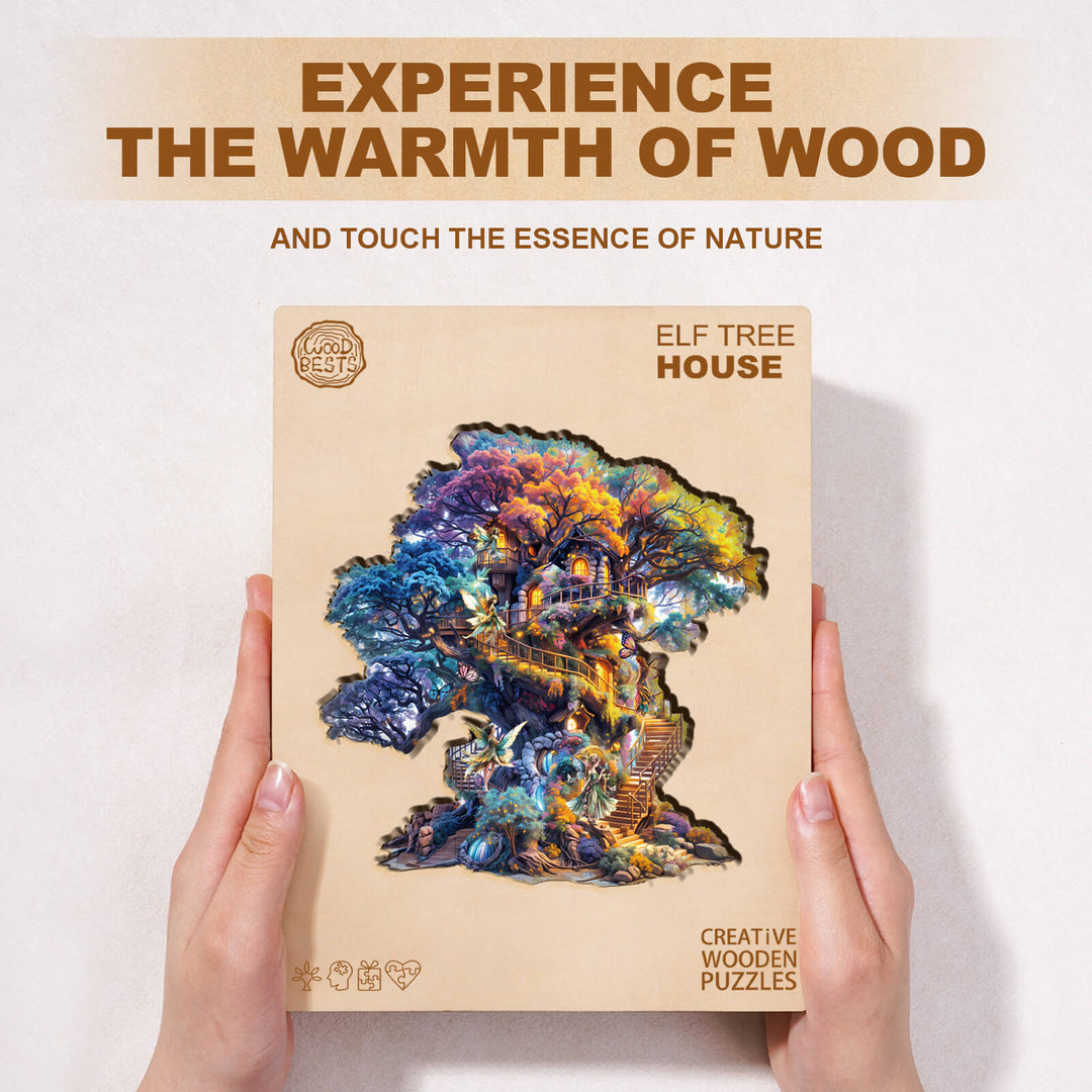 Puzzle en bois Elf Tree House