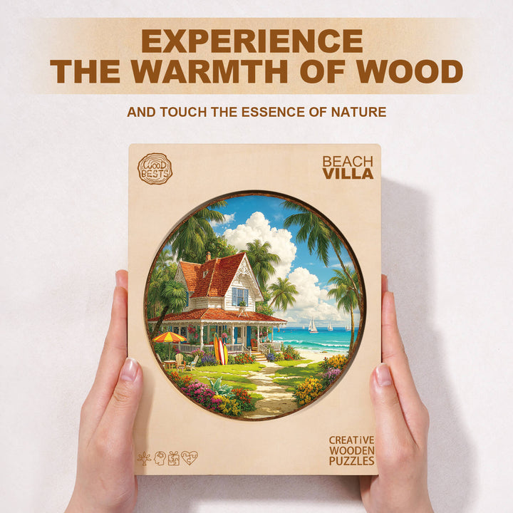 Beach Villa Wooden Jigsaw Puzzle