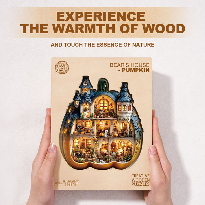 Bear's House - Pumpkin Wooden Jigsaw Puzzle