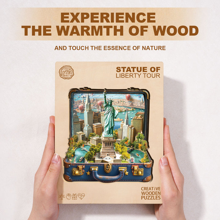 Statue of Liberty Tour Wooden Jigsaw Puzzle