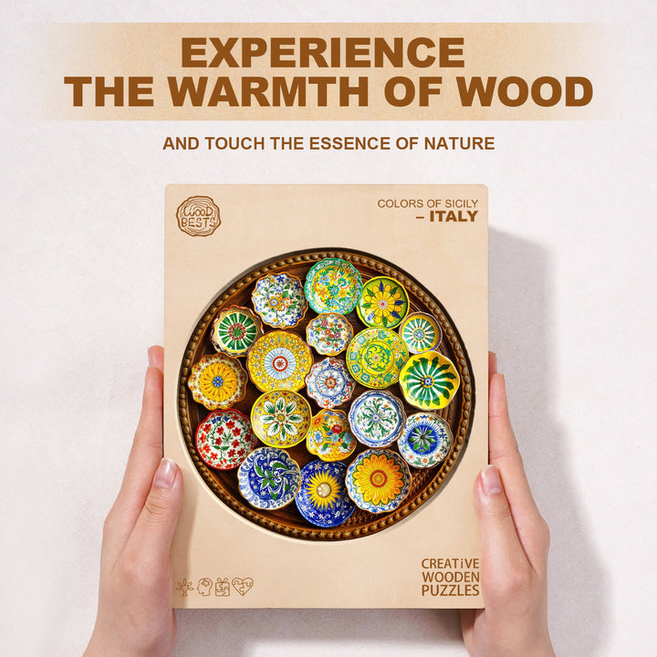 Colors of Sicily– Italy Wooden Jigsaw Puzzle