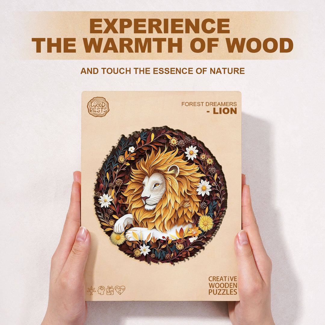 Forest Dreamers- Lion Wooden Jigsaw Puzzle