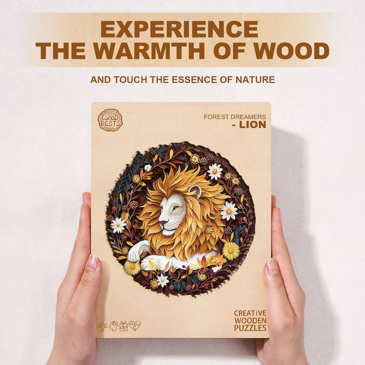 Forest Dreamers- Lion Wooden Jigsaw Puzzle