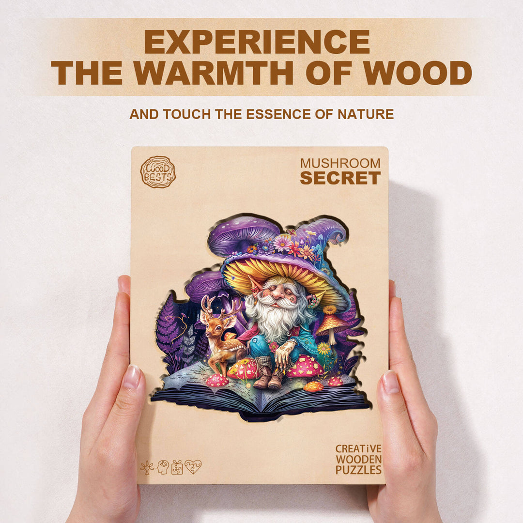 Mushroom Secret Wooden Jigsaw Puzzle