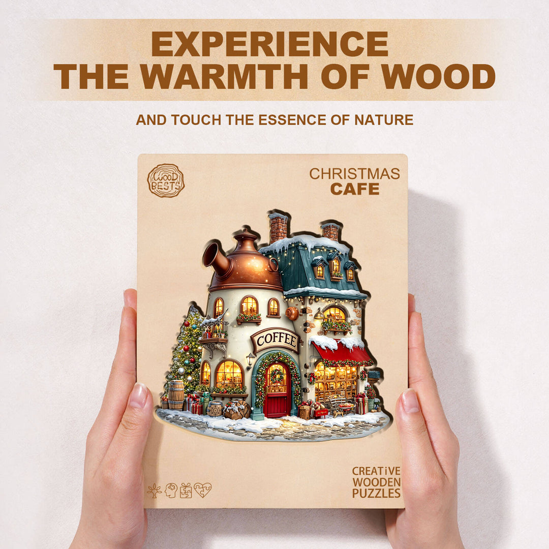 Christmas Cafe Wooden Jigsaw Puzzle