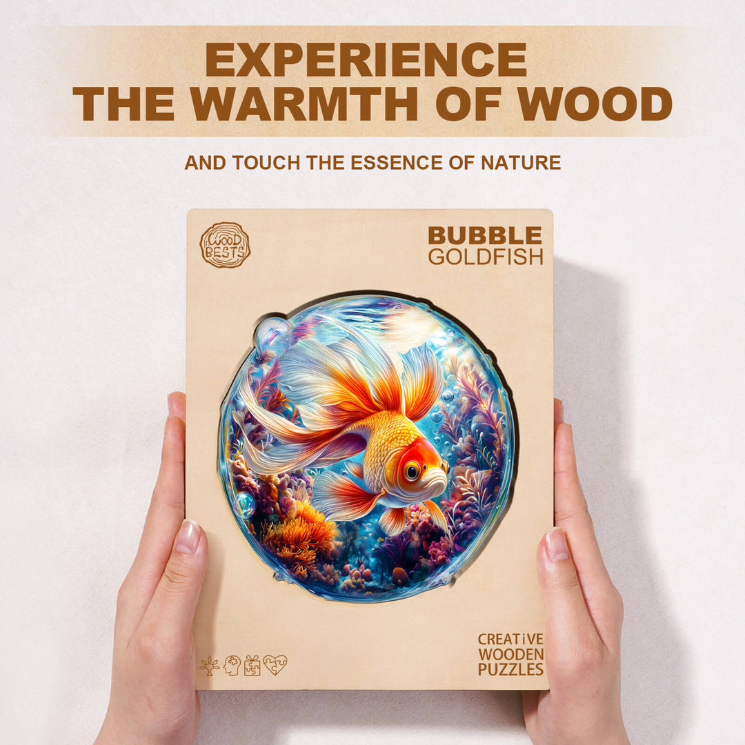 Bubble Goldfish Wooden Jigsaw Puzzle