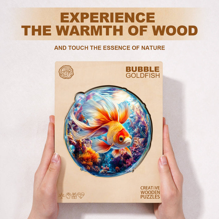 Bubble Goldfish Wooden Jigsaw Puzzle