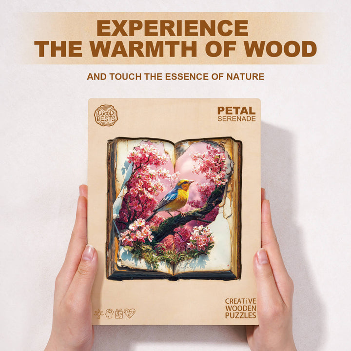 Petal Serenade Wooden Jigsaw Puzzle
