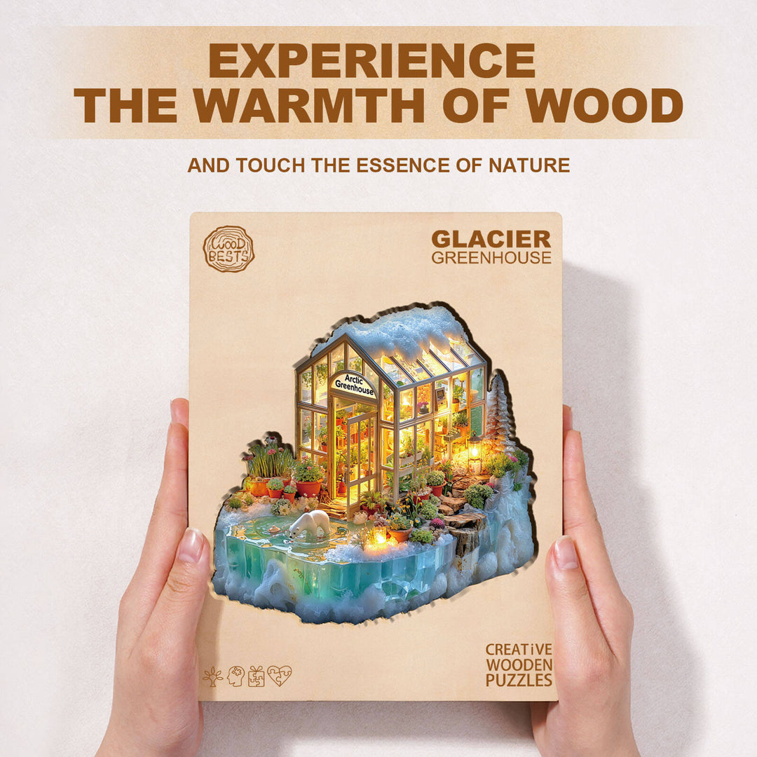 Glacier greenhouse Wooden Jigsaw Puzzle