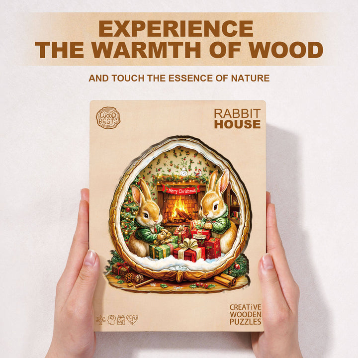 Rabbit House Wooden Jigsaw Puzzle