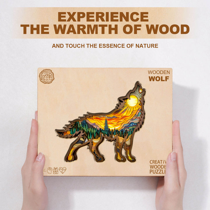 Wooden Wolf Wooden Jigsaw Puzzle