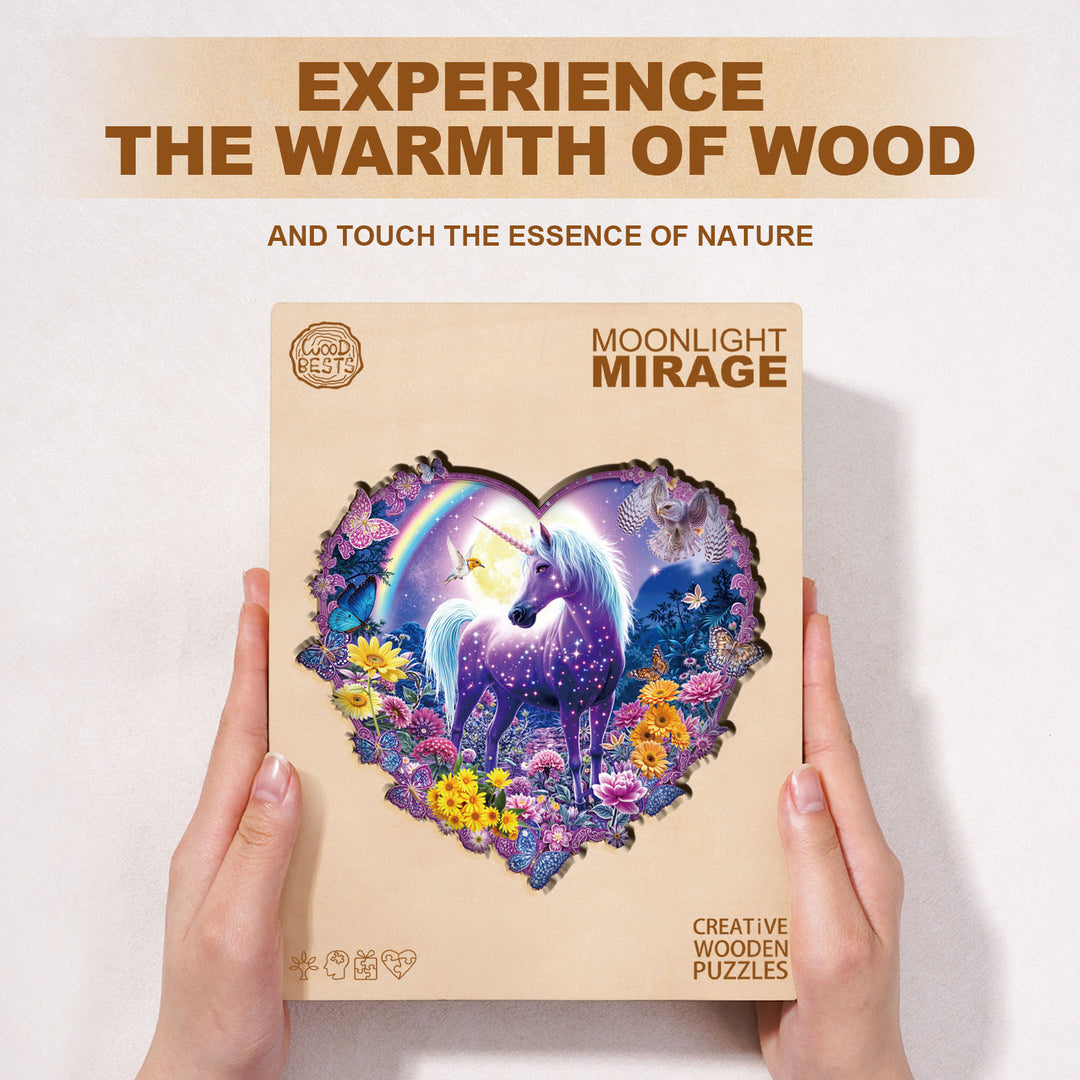 Moonlight Mirage Wooden Jigsaw Puzzle
