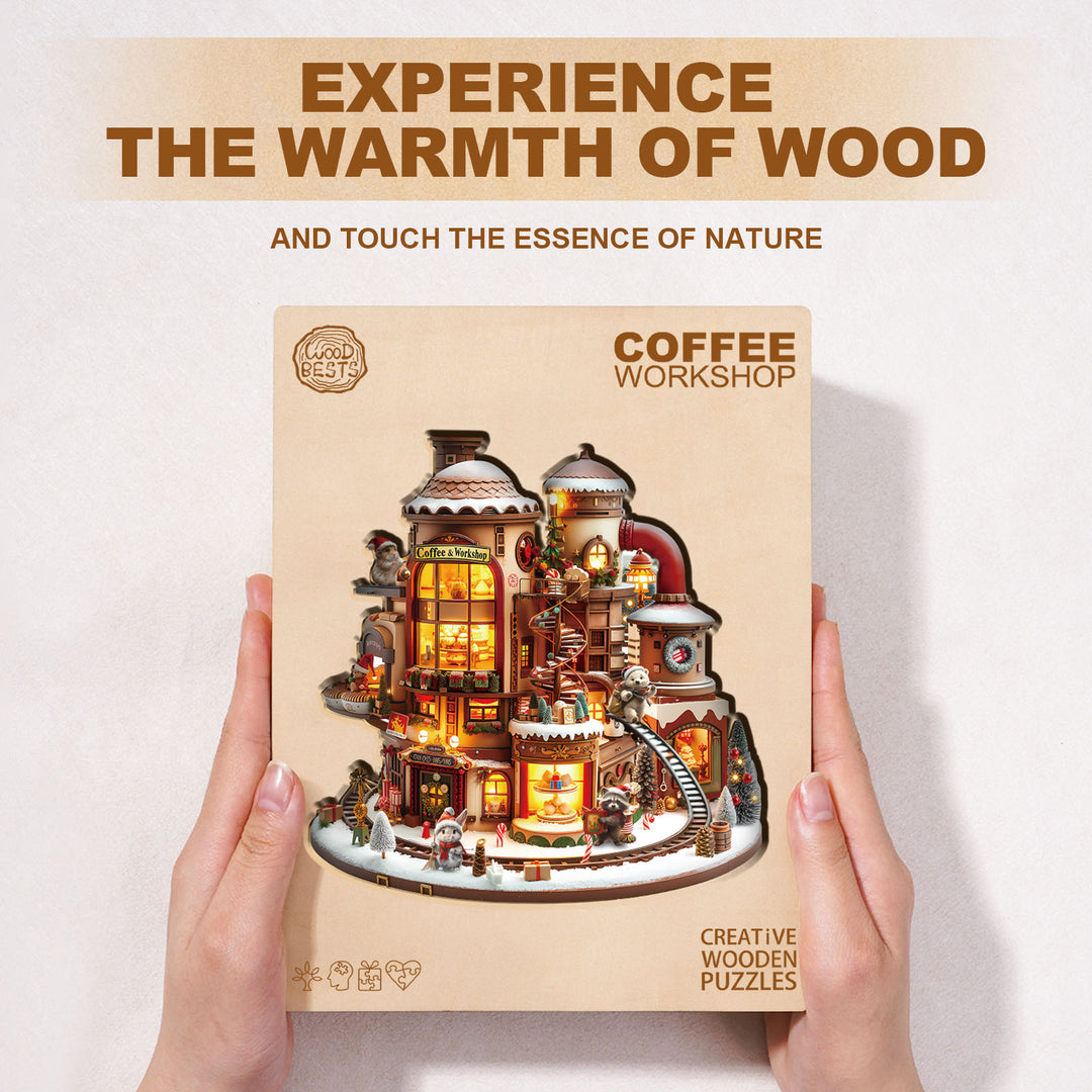 Coffee Workshop Wooden Jigsaw Puzzle