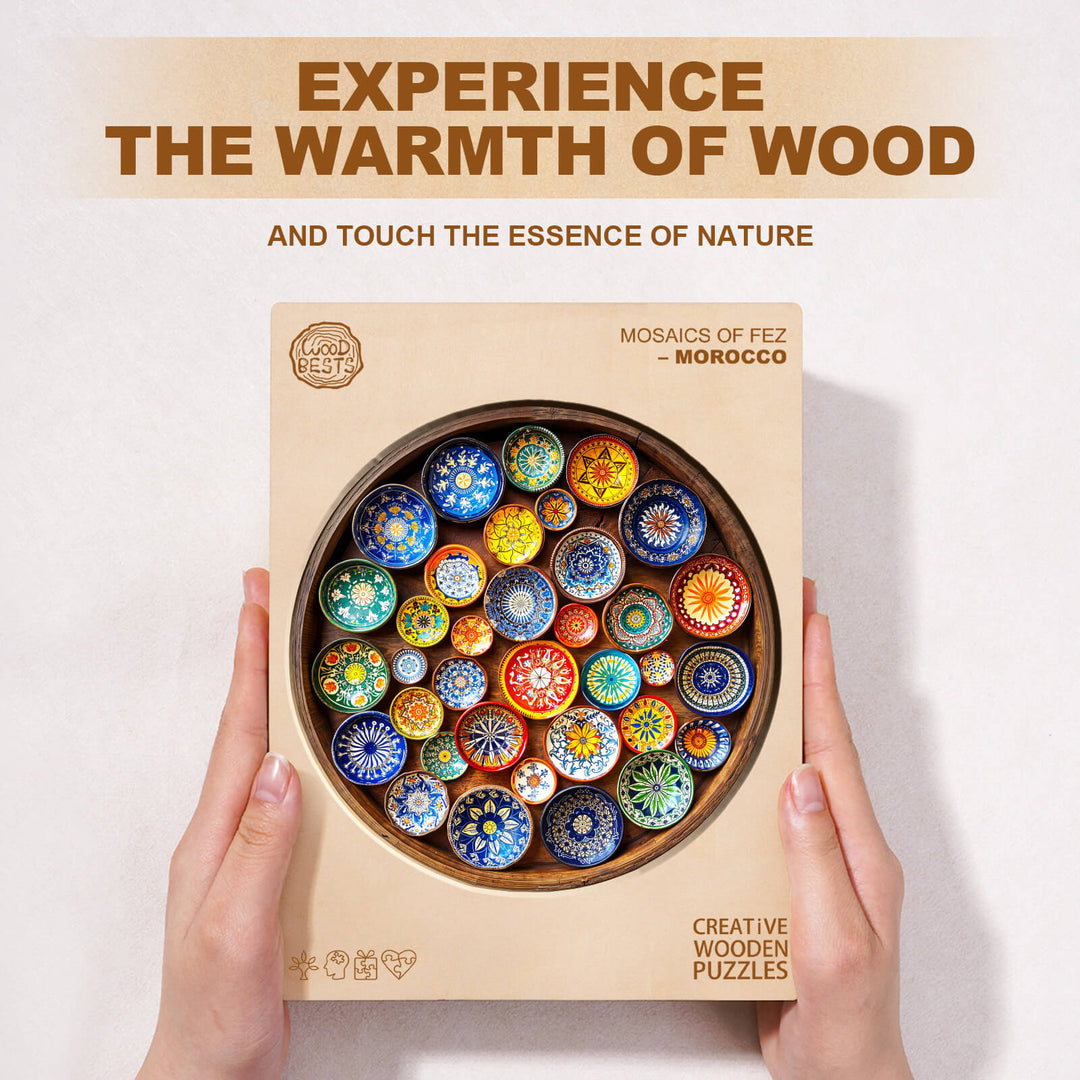 Mosaics of Fez– Morocco Wooden Jigsaw Puzzle