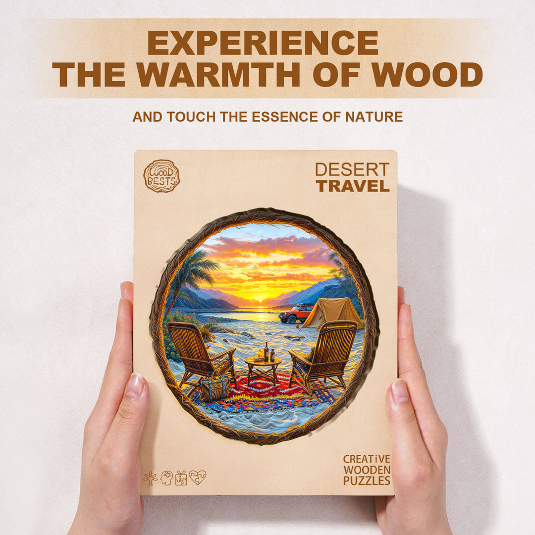 Desert Travel Wooden Jigsaw Puzzle