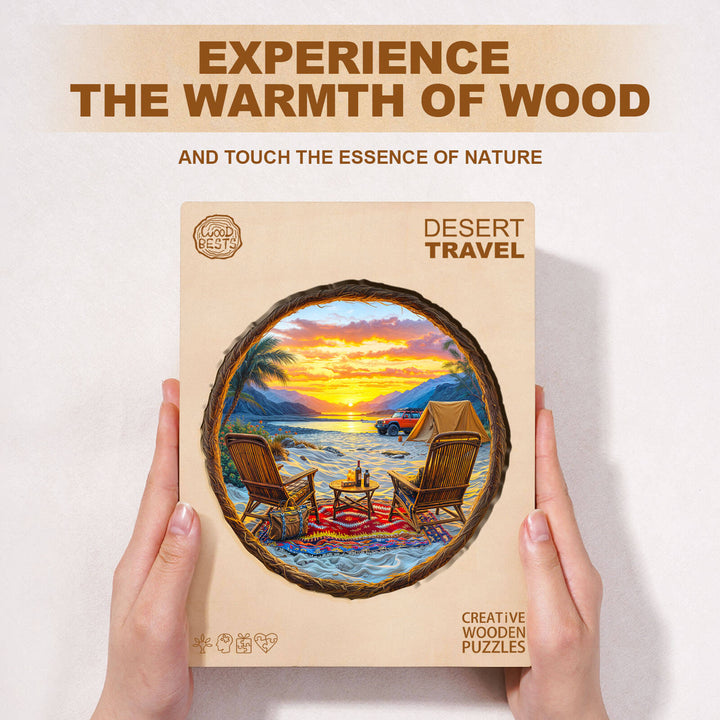 Desert Travel Wooden Jigsaw Puzzle