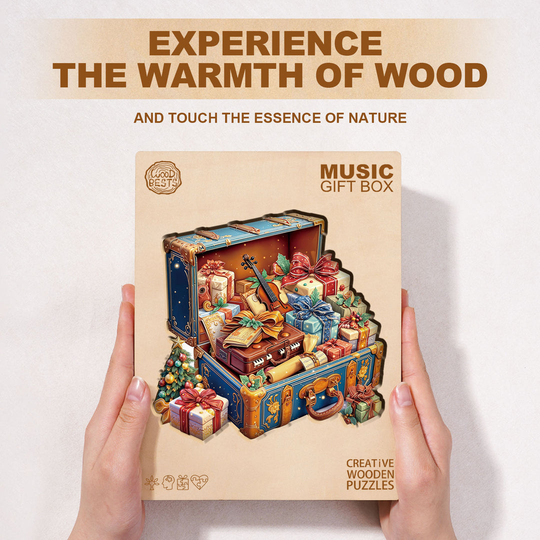 Music Gift Box Wooden Jigsaw Puzzle