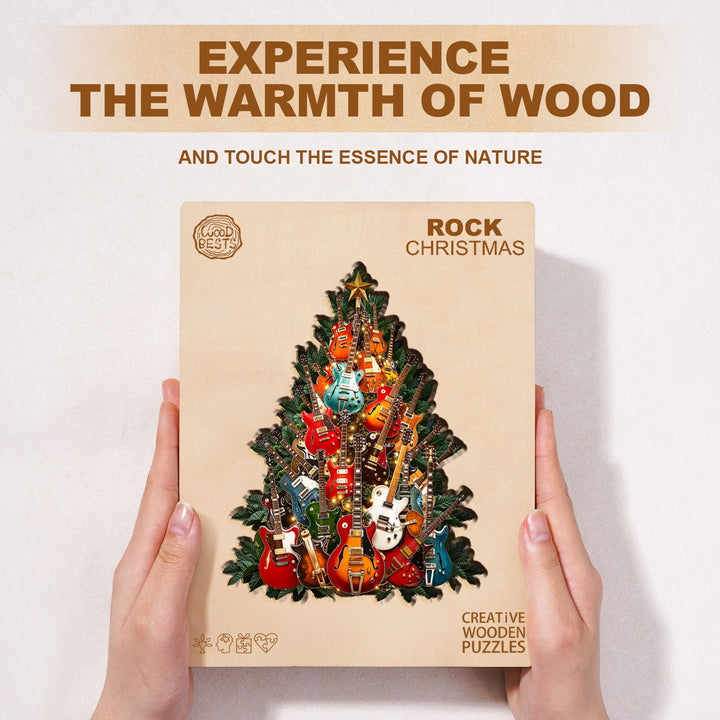 Rock Christmas Wooden Jigsaw Puzzle