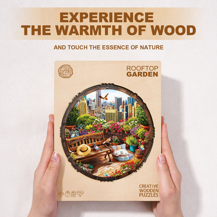 Rooftop Garden Wooden Jigsaw Puzzle