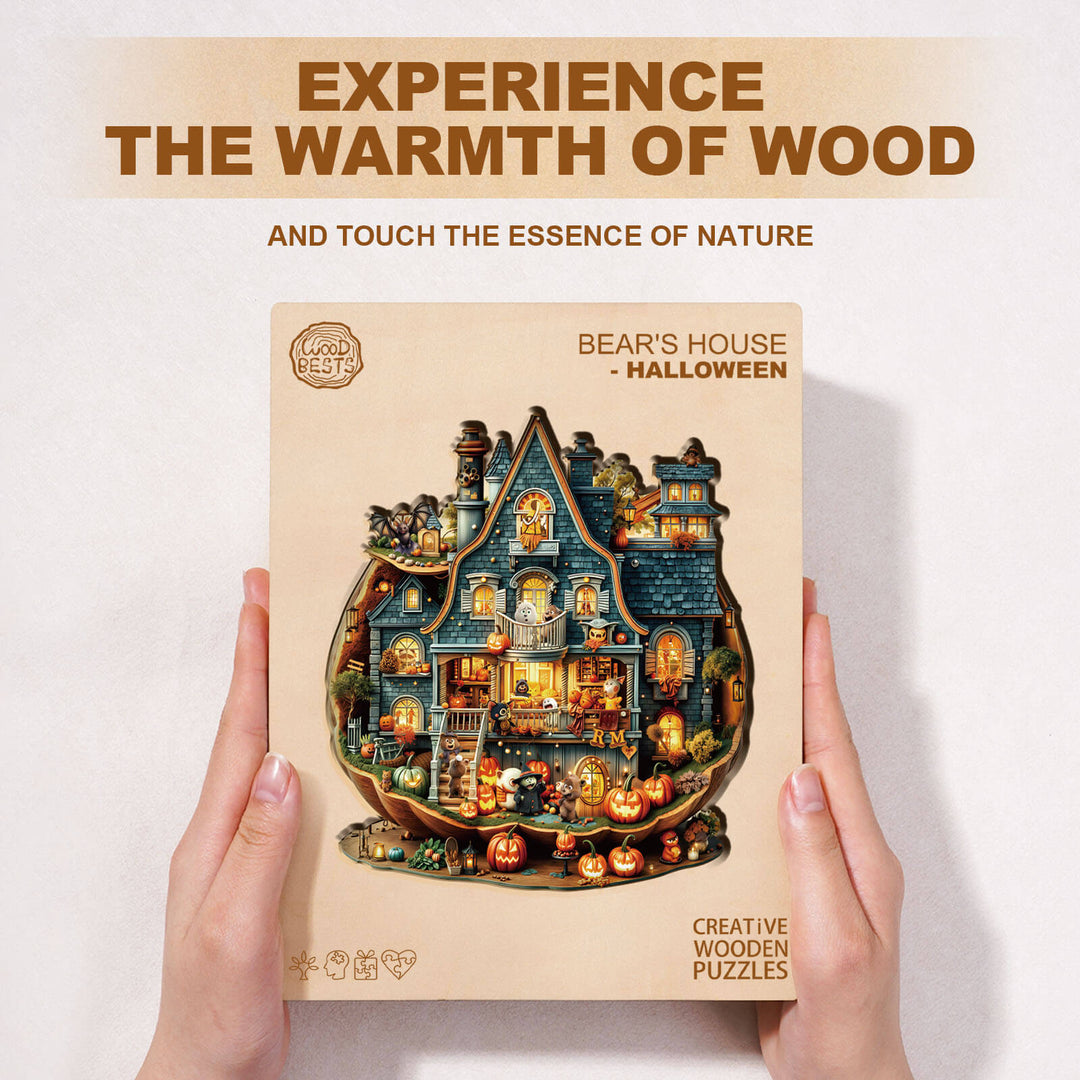 Bear's House - Halloween Wooden Jigsaw Puzzle