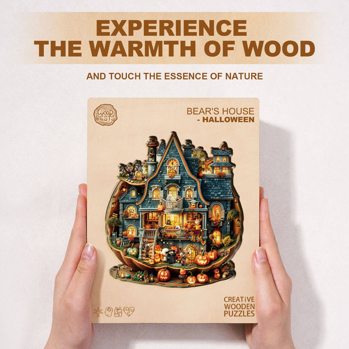 Bear's House - Halloween Wooden Jigsaw Puzzle