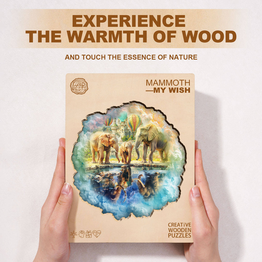 Mammoth—My wish Wooden Jigsaw Puzzle