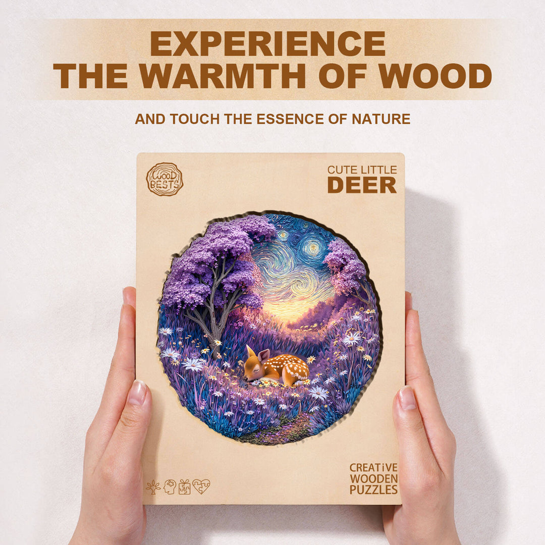 Cute little deer Wooden Jigsaw Puzzle