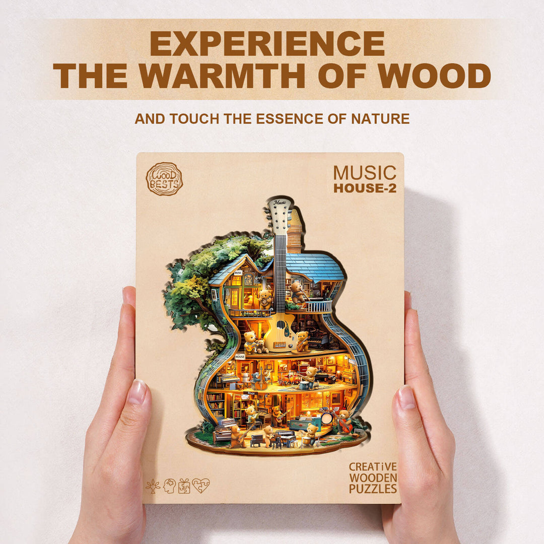 Music House-2 Wooden Jigsaw Puzzle