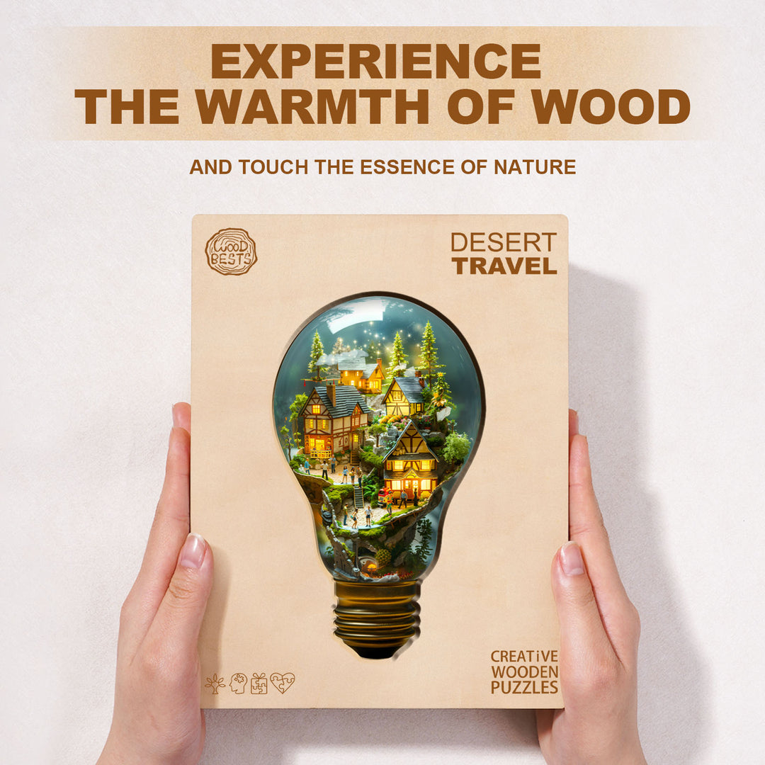 Light Town Wooden Jigsaw Puzzle