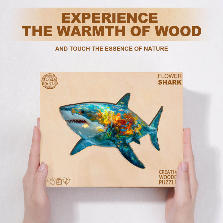 Flower Shark Holz-Puzzlespiel