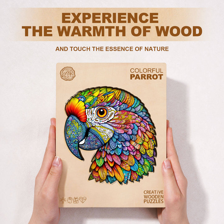 Colorful parrot Wooden Jigsaw Puzzle