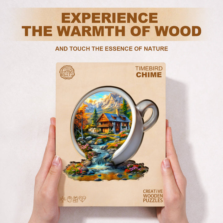 Cup of Serenity Wooden Jigsaw Puzzle