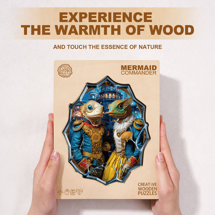Mermaid Commander Wooden Jigsaw Puzzle