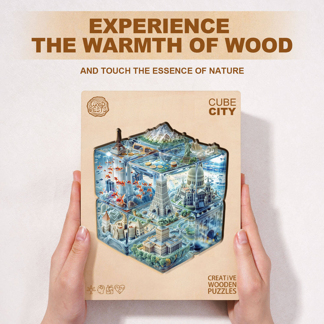 Cube City Wooden Jigsaw Puzzle