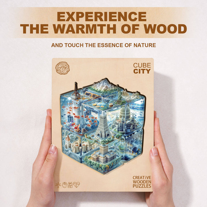 Cube City Wooden Jigsaw Puzzle