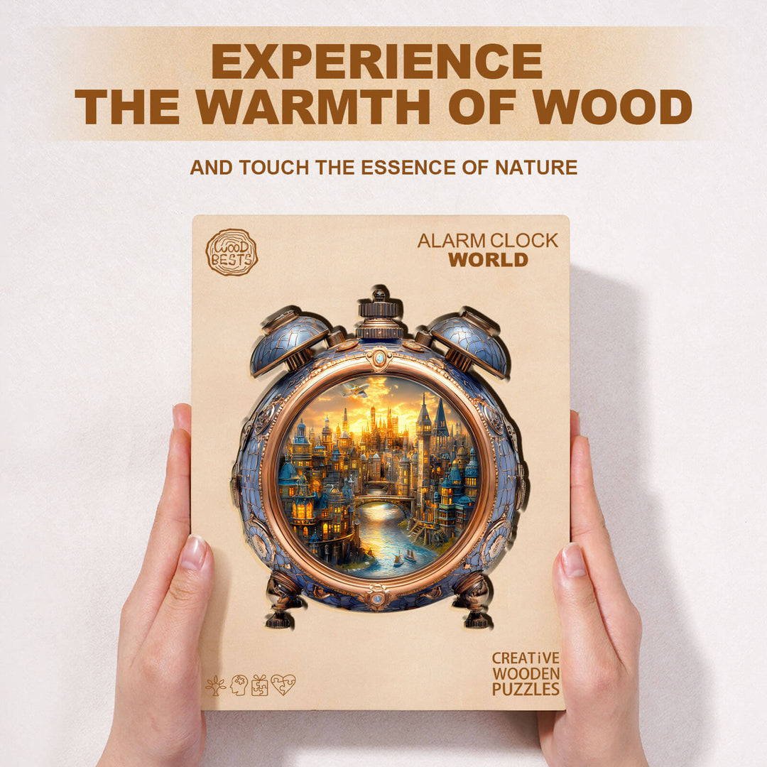 Wecker Welt Holz-Puzzle