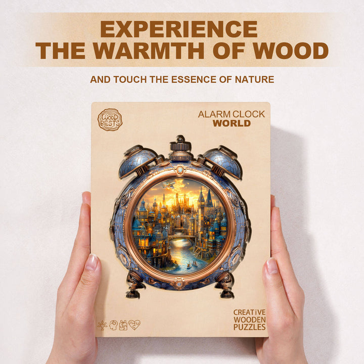 Wecker Welt Holz-Puzzle