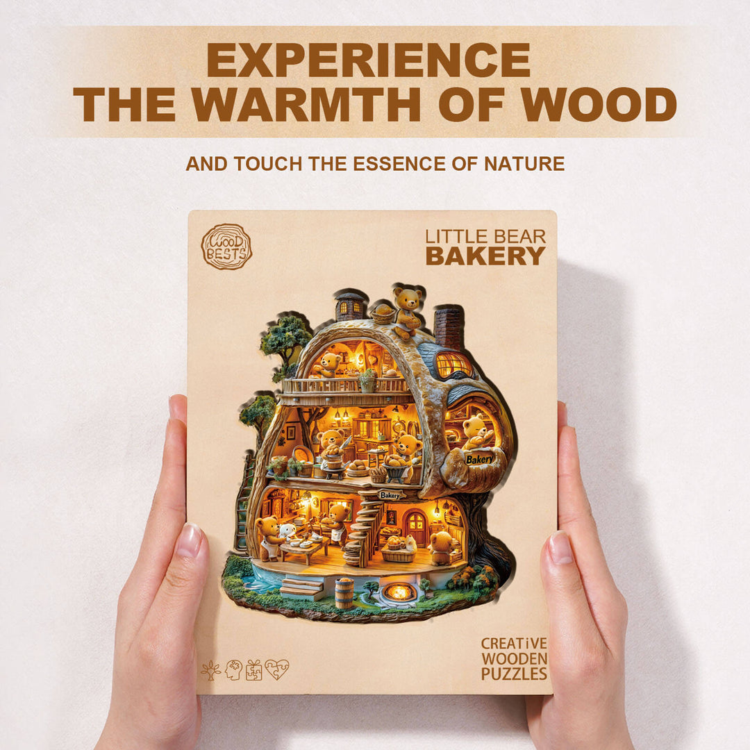 Little Bear Bakery Wooden Jigsaw Puzzle