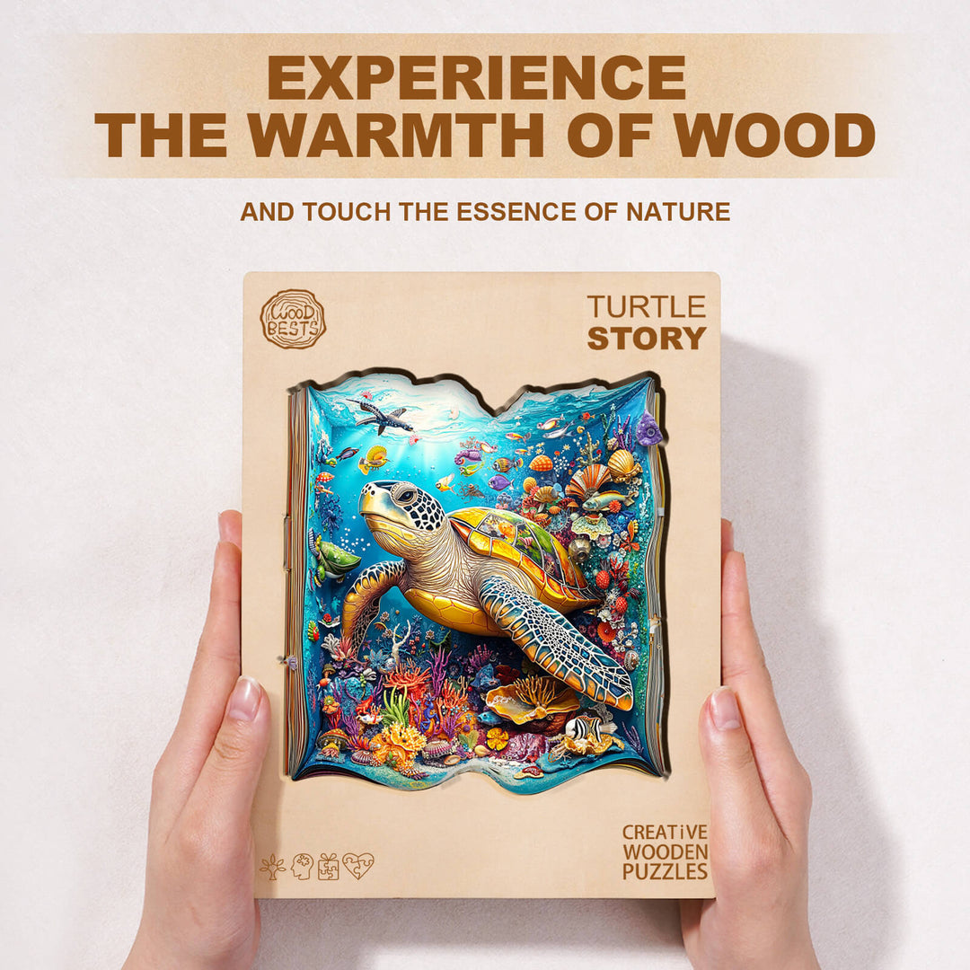 Turtle Story Holz-Puzzle